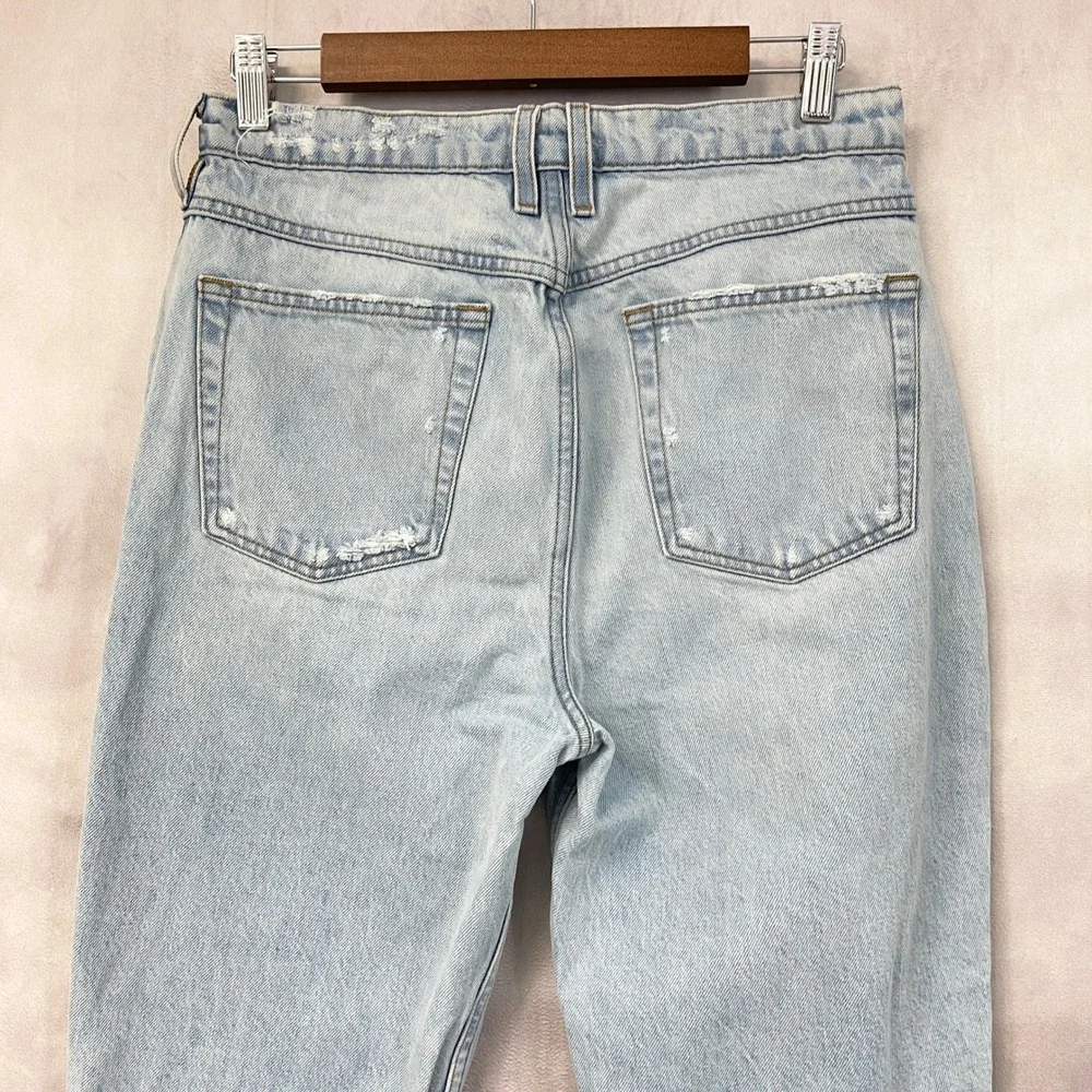 FRAME Le High N Tight Crop Mini Boot Jeans Womens 28 Distressed Grunge Indie